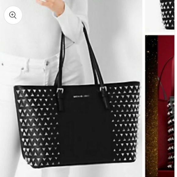 Michael Kors Handbags - NWOT MICHAEL KORS LIMITED Edition #167/2000  Jet Set Pyramid Stud Large Tote Bag